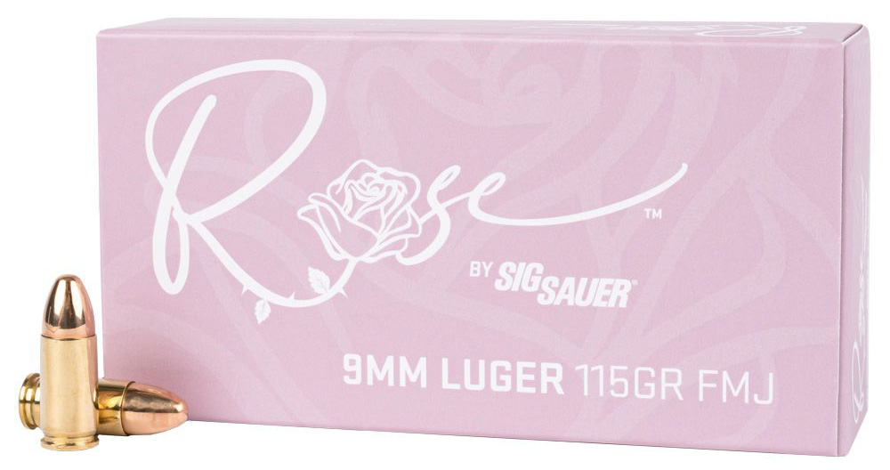 SIG AMMO 9MM 115GR ELITE BALL ROSE FMJ 50/20 - Sale